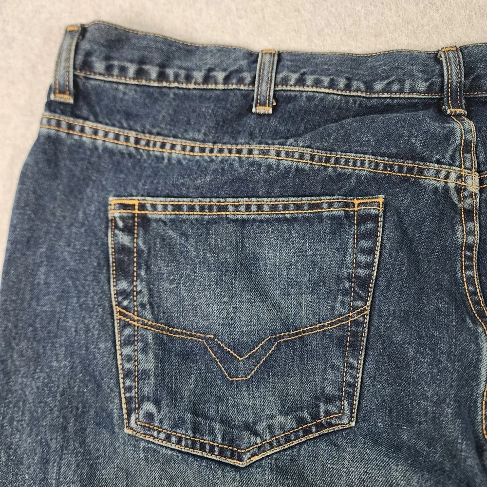 Harley Davidson Motorcycle Jeans Mens 42x32‎ Blue Medium Wash Biker Cotton Denim